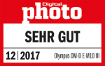 DigitalPHOTO 12/2017, Einzeltest, OM-D E-M10 Mark III Award &quot;Sehr gut&quot;